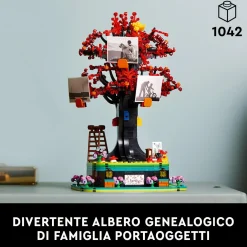 Lego ideas 21346 albero genealogico, idea regalo, hobby creativo con le costruzioni per adulti, decorazione per casa e ufficio> Costruzioni Per Adulti|Mattoncini