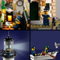 Lego ideas 21335 faro motorizzato con luci, modellismo da costruire adulti, idee regalo per decorazioni casa, hobby creativi><noscript><img width=