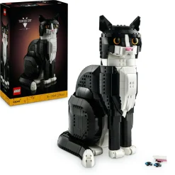 Lego ideas 21349 gatto tuxedo, kit di costruzione per adulti da collezione, idea regalo per lui o lei, decorazione per casa> Costruzioni Per Adulti|Mattoncini