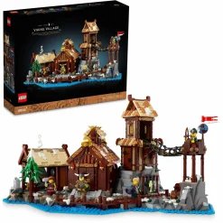 Lego ideas 21343 villaggio vichingo, kit modellismo per adulti da costruire, grande set idea regalo uomo, donna, lui e lei> Costruzioni Per Adulti|Mattoncini
