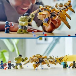 Lego marvel 76290 avengers vs. leviathan, figura giocattolo costruibile con minifigure di supereroi, giochi per bambini 7+><noscript><img width=