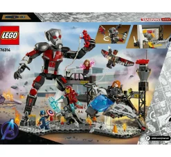 LEGO SUPER HEROES Lego marvel 76314 azione di battaglia captain america: civil war, 8 minifigure avengers e aereo giocattolo quinjet, bambini 10+> Costruzioni Per Adulti|Mattoncini