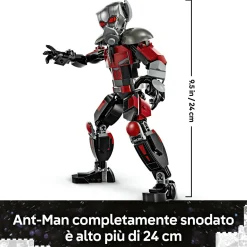 LEGO SUPER HEROES Lego marvel 76314 azione di battaglia captain america: civil war, 8 minifigure avengers e aereo giocattolo quinjet, bambini 10+><noscript><img width=