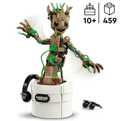 Lego marvel 76297 groot ballerino, personaggio giocattolo con funzione danzante, giochi animati bambini 7+ fan degli avengers><noscript><img width=