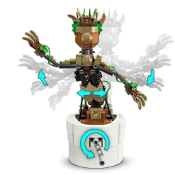 Lego marvel 76297 groot ballerino, personaggio giocattolo con funzione danzante, giochi animati bambini 7+ fan degli avengers><noscript><img width=