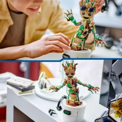 Lego marvel 76297 groot ballerino, personaggio giocattolo con funzione danzante, giochi animati bambini 7+ fan degli avengers><noscript><img width=