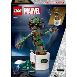 Lego marvel 76297 groot ballerino, personaggio giocattolo con funzione danzante, giochi animati bambini 7+ fan degli avengers><noscript><img width=