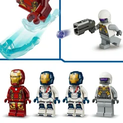 Lego marvel 76288 iron man e legione di ferro vs. soldato hydra giocattolo costruibile, giochi bambini 6+ fan dei supereroi> Mattoncini