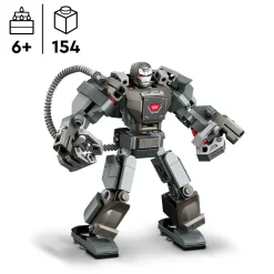 Lego marvel 76277 mech di war machine, giocattolo action figure per bambini 6+ anni, supereroe con 3 shooter, personaggio mcu> Mattoncini
