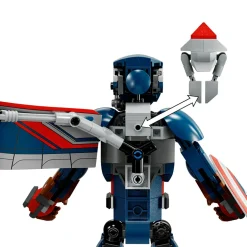 LEGO SUPER HEROES Lego marvel 76296 nuovo personaggio costruibile di captain america, action figure giocattolo snodabile, giochi per bambini 8+><noscript><img width=