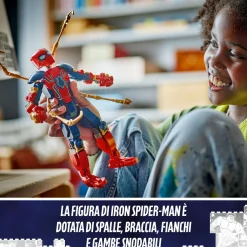 MARVEL Lego 76298 personaggio costruibile di iron spider-man, gioco per bambini 8+, supereroe snodabile con 4 braccia extra><noscript><img width=