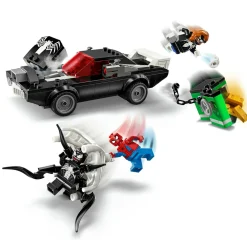 LEGO SUPER HEROES Lego marvel 76309 spider-man contro muscle car di venom, macchina giocattolo da costruire con 3 minifigure, gicohi bambini 7+><noscript><img width=