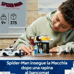 LEGO SUPER HEROES Lego marvel 76311 spider-verse: miles morales contro la macchia, edificio e macchina giocattolo da costruire, giochi bambini9+> Mattoncini