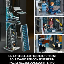 MARVEL Lego 76269 torre degli avengers, kit modellismo per adulti con modellino di aereo e 31 minifigure, regalo uomo o donna> Costruzioni Per Adulti|Mattoncini