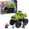 LEGO SUPER HEROES Lego marvel 76312 truck di hulk contro thanos – camion giocattolo per supereroi con 2 minifigure, giochi per bambini 7+ anni> Mattoncini