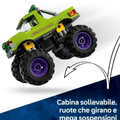 LEGO SUPER HEROES Lego marvel 76312 truck di hulk contro thanos – camion giocattolo per supereroi con 2 minifigure, giochi per bambini 7+ anni><noscript><img width=