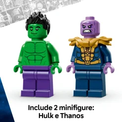 LEGO SUPER HEROES Lego marvel 76312 truck di hulk contro thanos – camion giocattolo per supereroi con 2 minifigure, giochi per bambini 7+ anni><noscript><img width=