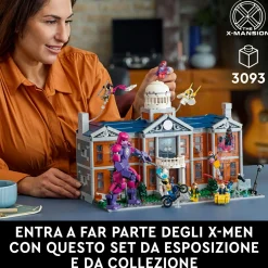 LEGO SUPER HEROES Lego marvel 76294 x-men: x-mansion, kit di modellismo adulti, modellino da costruire con 10 personaggi, regalo uomo o donna> Costruzioni Per Adulti|Mattoncini