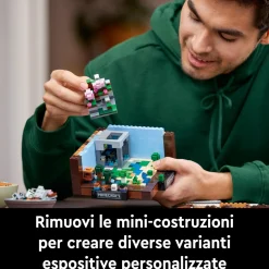 Lego minecraft 21265 banco da lavoro, modellino da costruire per il 15° anniversario del videogioco, regalo per fan adulti><noscript><img width=