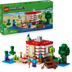 Lego minecraft 21275 casa giungla esplosiva: tnt, barca, 3 pers. 8+> Mattoncini