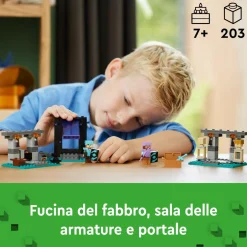 Lego minecraft 21252 l’armeria con personaggio alex, accessori e armi giocattolo per bambini di 7+ anni e fan del videogioco><noscript><img width=