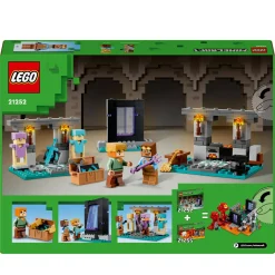 Lego minecraft 21252 l’armeria con personaggio alex, accessori e armi giocattolo per bambini di 7+ anni e fan del videogioco><noscript><img width=