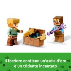 Lego minecraft 21252 l’armeria con personaggio alex, accessori e armi giocattolo per bambini di 7+ anni e fan del videogioco><noscript><img width=
