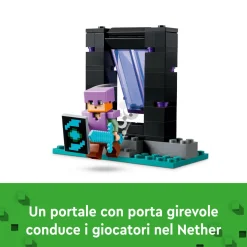 Lego minecraft 21252 l’armeria con personaggio alex, accessori e armi giocattolo per bambini di 7+ anni e fan del videogioco><noscript><img width=