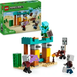 MINECRAFT Lego 21267 pattuglia nel deserto della bestia, gioco di ruolo bambini 7+ con 4 personaggi del videogioco e accessori> Mattoncini