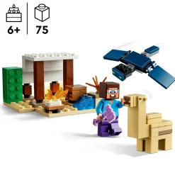Lego minecraft 21251 spedizione di steve nel deserto, gioco per bambini di 6+ anni, bioma con casa giocattolo e personaggi><noscript><img width=