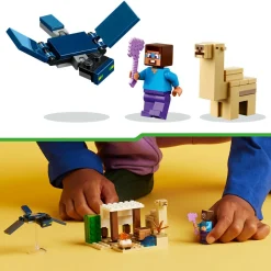 Lego minecraft 21251 spedizione di steve nel deserto, gioco per bambini di 6+ anni, bioma con casa giocattolo e personaggi><noscript><img width=