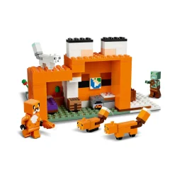 Lego minecraft il capanno della volpe, mattoncini da costruzione, set con zombie e animali, giochi per bambini 8+ anni, 21178> Costruzioni Per Adulti|Mattoncini