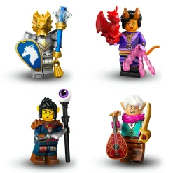 Lego minifigures 71047 dungeons & dragons, scatola con 1 di 12 personaggi casuali, gadget da collezione, giochi per bambini 5+><noscript><img width=