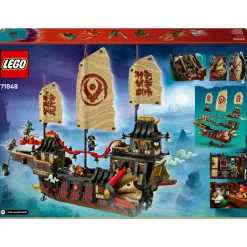 Lego ninjago 71848 bounty del tempio: barca, vele mobili, 6 minifigure 14+> Mattoncini