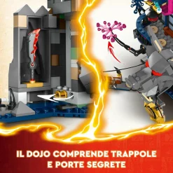 Lego ninjago 71813 dojo delle ombre maschera di lupo, giochi per bambini 9+, casa giocattolo da costruire, minifigure di kai><noscript><img width=