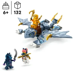 Lego ninjago 71810 draghetto riyu, modellino da costruire di drago giocattolo con 3 minifigure, giochi per bambini di 6+ anni><noscript><img width=