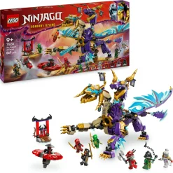 LEGO NINJAGO 71836 l’arco dragone della concentrazione, giocattolo con drago, 8 figure e spinner spinjitzu, giochi bambini 9+> Mattoncini
