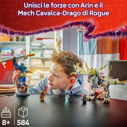 Lego ninjago 71843 mech cavalca-drago rogue: drago, 4 minifigure 8+><noscript><img width=