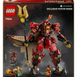 Lego ninjago 71846 mech cavaliere fuoco: robot, minifigure 14+> Mattoncini