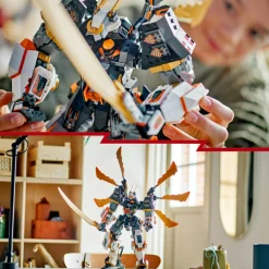 Lego ninjago 71821 mech drago titanio di cole, grande set di giochi per bambini 12+ con spada giocattolo e 1 minifigure> Mattoncini