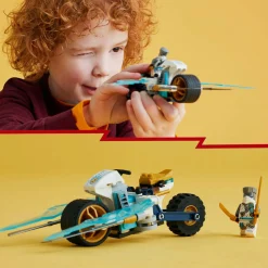 Lego ninjago 71816 moto di ghiaccio di zane, veicolo giocattolo da costruire con 1 minifigure, gioco d’azione per bambini 7+> Mattoncini