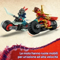 Lego ninjago 71838 moto kai: 2 motociclette, 2 minifigure 6+><noscript><img width=