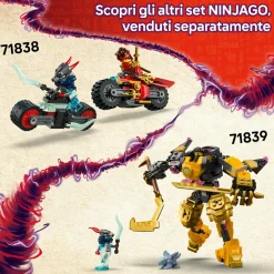 Lego ninjago 71842 rontu drago maestro: snodabile, 3 minifigure 7+> Mattoncini