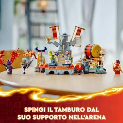 Lego ninjago 71818 torneo: arena di battaglia, giochi per bambini 7+ anni con 6 minifigure e tempio con funzioni da costruire><noscript><img width=