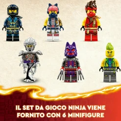 Lego ninjago 71818 torneo: arena di battaglia, giochi per bambini 7+ anni con 6 minifigure e tempio con funzioni da costruire><noscript><img width=