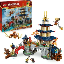 Lego ninjago 71814 torneo città tempio: pagoda, 13 minifigure 14+> Mattoncini