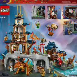 Lego ninjago 71814 torneo città tempio: pagoda, 13 minifigure 14+> Mattoncini