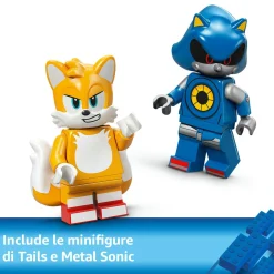 Lego sonic 77002 cyclone vs. metal sonic, giochi d’azione per bambini 8+ con mech robot giocattolo trasformabile e personaggio><noscript><img width=