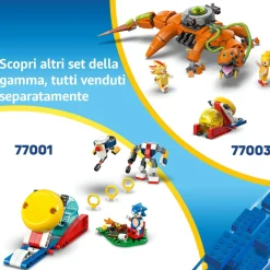 Lego sonic 77002 cyclone vs. metal sonic, giochi d’azione per bambini 8+ con mech robot giocattolo trasformabile e personaggio><noscript><img width=