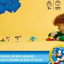 Lego sonic 77001 duello al falò di sonic, giochi per bambini e bambine 7+ con personaggi del videogioco, idea regalo per gamer> Mattoncini